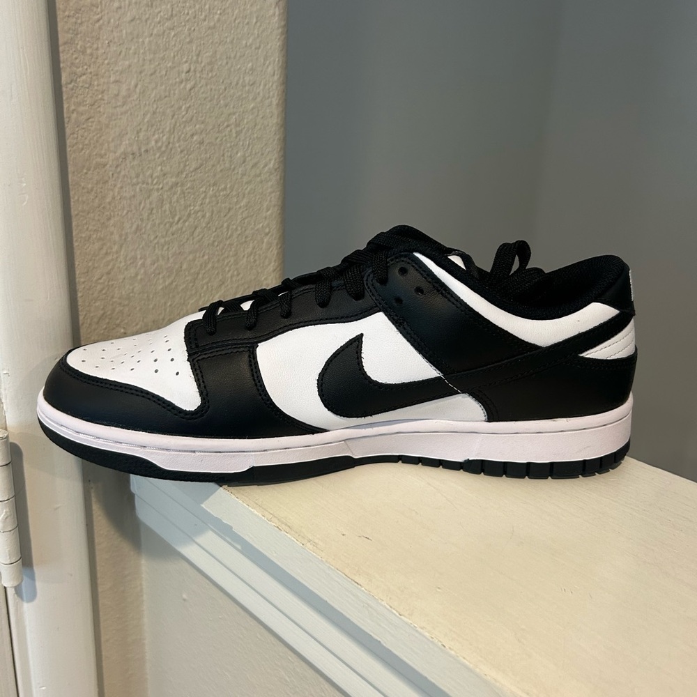 Nike Women's Dunk Low Panda White Black DD1503-101 Shoes Size 12 New - Picture 3 of 10